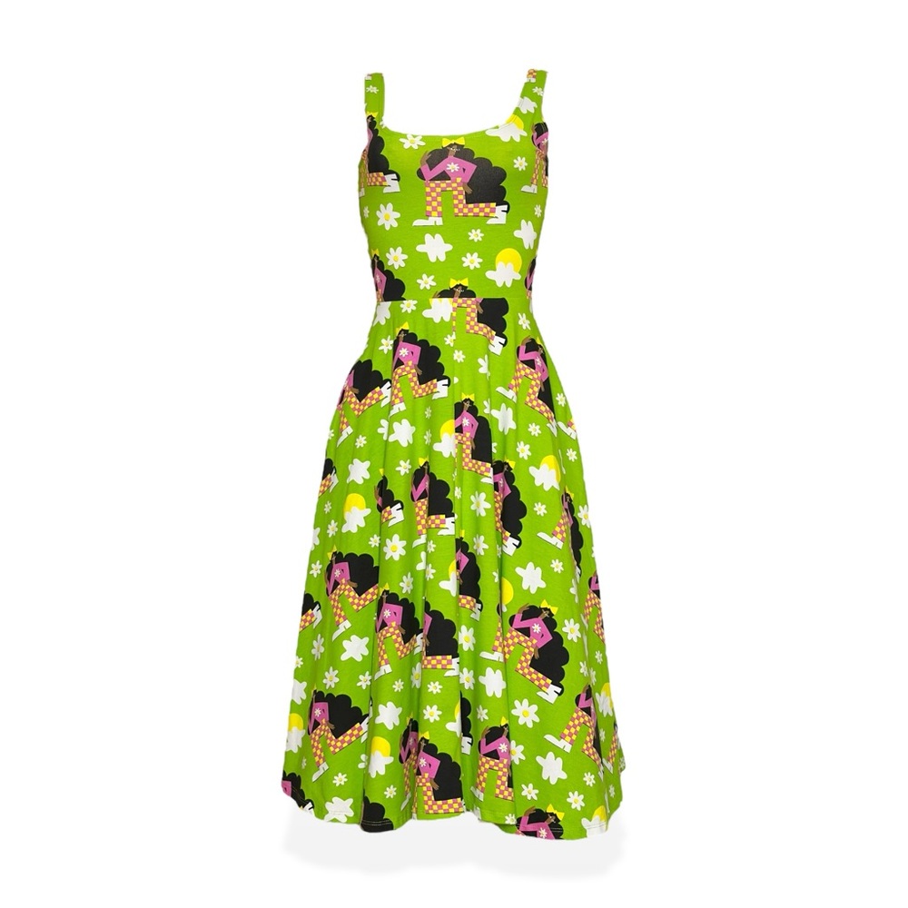 NOOWORKS Vacation Dress, Checkered Ladies, Small - Picture 4 of 10
